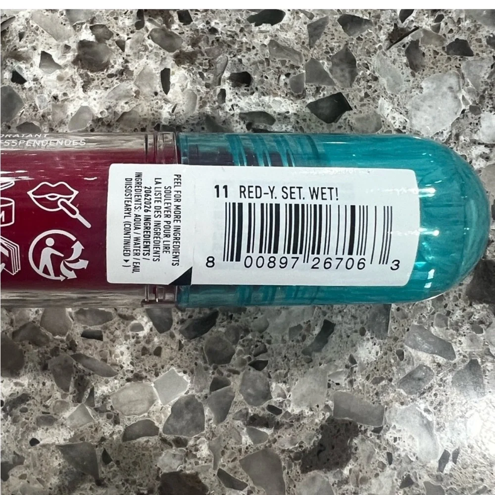 Red-Y Set Wet NyxCosmetics Lip Gloss - Picture 1 of 1